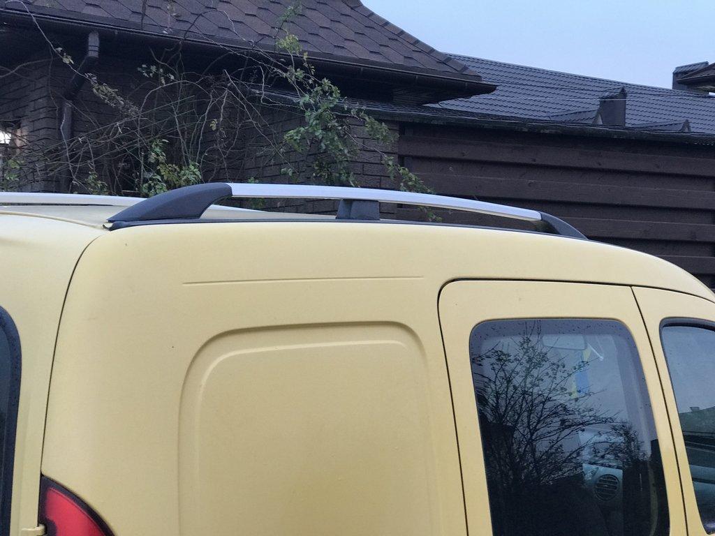 Рейлинги Хром Макси база, Пластиковые ножки для Renault Kangoo 1998-2008 гг