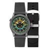 Flyboy Wingman Worldtimer GMT Tropical Grey Dial Автоматические мужские часы AV-4120-04 с дополнительным ремешком