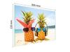 SZKLANA DESKA DO KROEJNIA 30x22 ANANAS