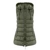 Women's Long Vest Plain Sleeveless Hood Winter Vest Outwear Jacket Lightweight Warm Coat Outerwear