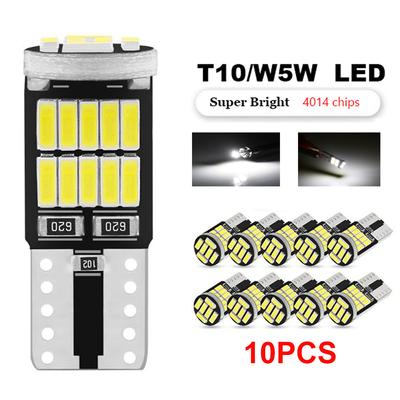 10 шт. T10 W5W 168 194 светодиодный Canbus автомобильный внутренний свет T10 26 Smd 4014 чип светодиодный 5W5 белый купольный фонарь для чтения номерного знака сигнальная лампа