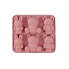 1Pc 6-Cavity Silicone Mold Cute Cartoon Animal Baking Mould Diy Making Tools