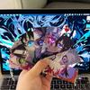 Аниме Клинок, рассекающий демонов Брелок Ренгоку Кёджуро Kimetsu No Yaiba Светящиеся Глаза Двусторонний Светопропускающий Ключ Подвеска для Рюкзака Переносной Мини