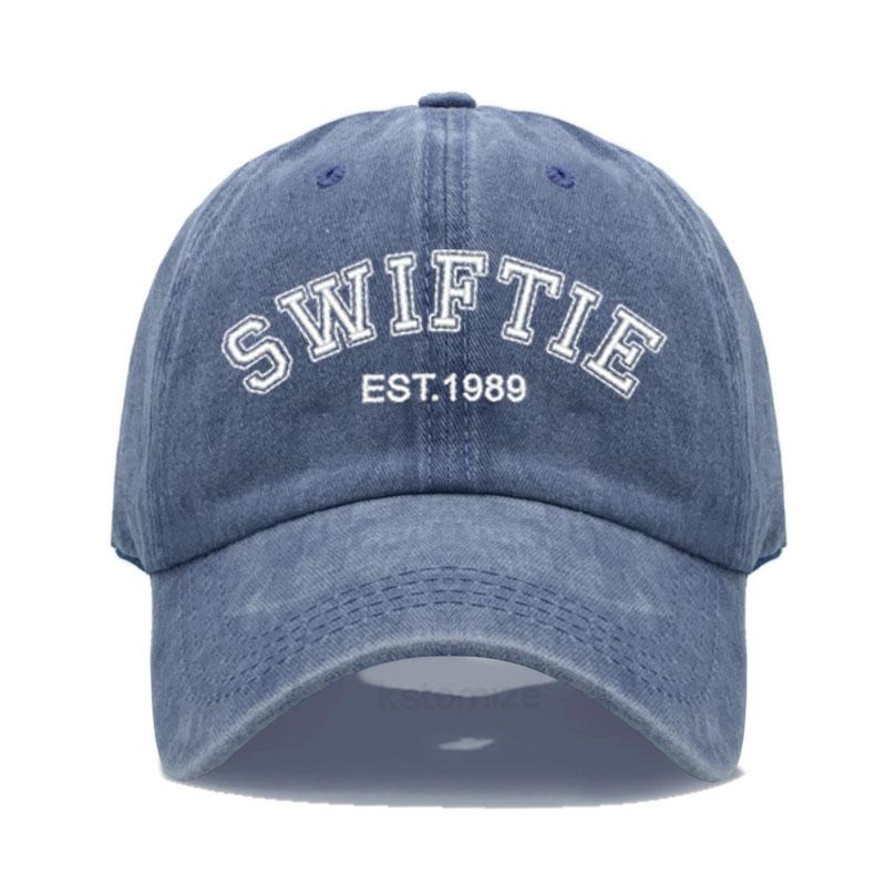 Бейсболка с вышивкой Swiftie 1989 для мужчин и женщин, унисекс, из стираного хлопка, панамка, кепка от солнца, подарок фанатам, для активного отдыха, дропшиппинг