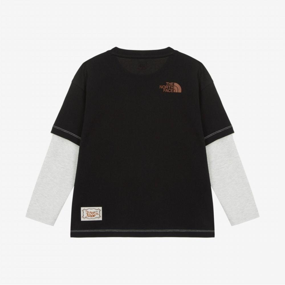 The North Face Kids Nt7tr52s Camp Out Long Sleeve Tee Black
