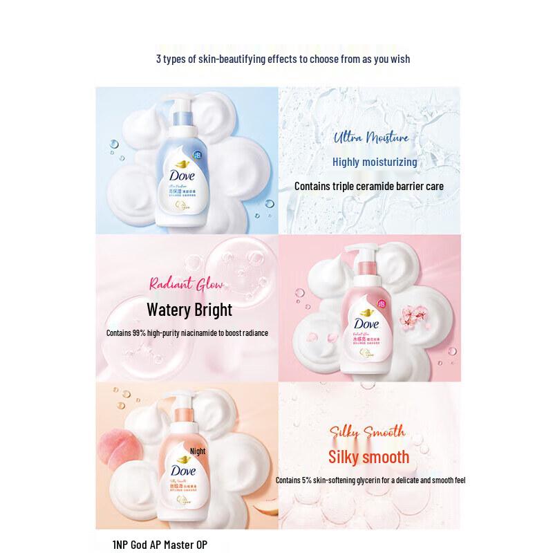 Dove Niacinamide Moisturizing Body Wash Foam Set