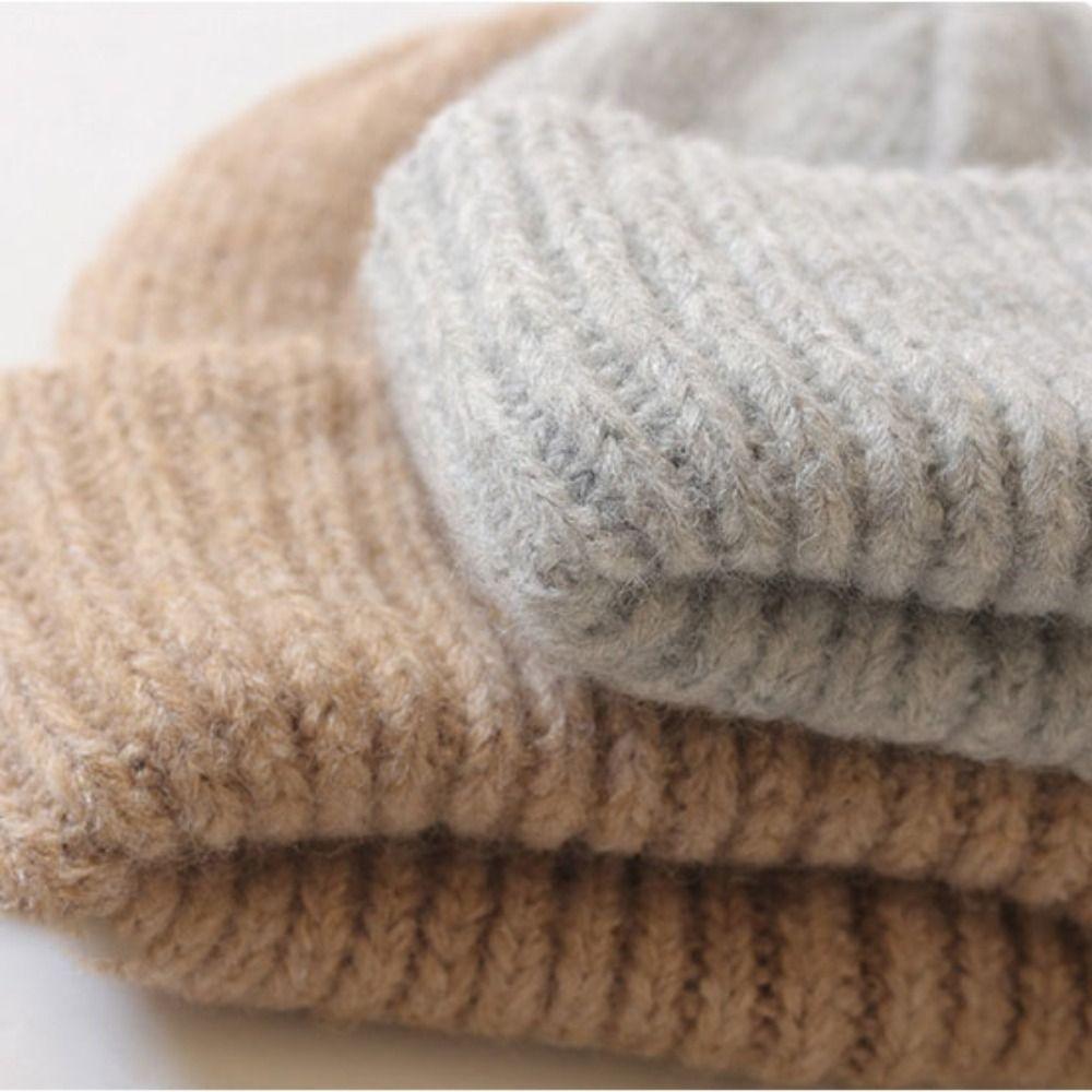 Wool Hat Crochet Basin Cap Warm Cap Knit Beanie Sweet Knitted Hat Apparel Accessories