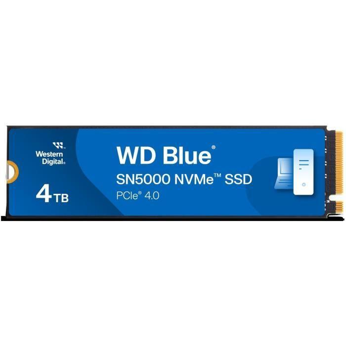 WESTERN DIGITAL - WDS400T4B0E - Disque dur SSD Interne - 4 To - WD Blue® - SN5000 - NVMe