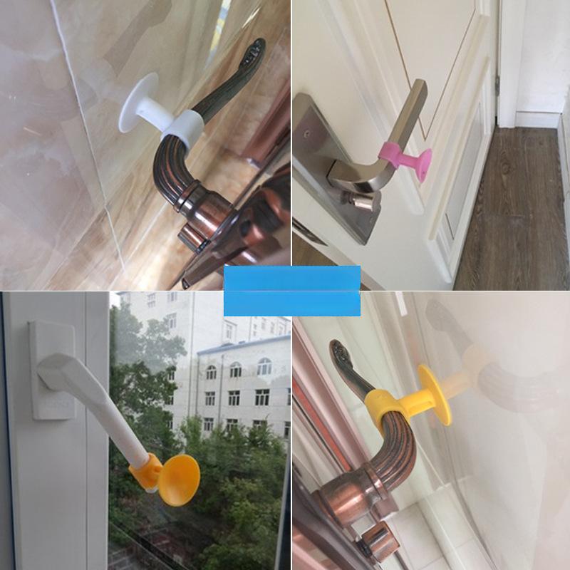 2PCS No Punch Collision Silicone Door Suction Bathroom Door Touch Rubber Door Stop Bathroom Door Handle Multifunctional Broken Bridge Window Suction