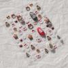Embossed Stickers Christmas Nail Decals Christmas Nail Charms Christmas Nail Decorations  Winter