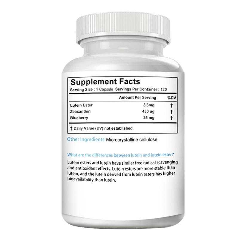 Pslalae - 25mg Blueberry Extract and 3.6mg Lutein Esters with Zeaxanthin - Eye Health