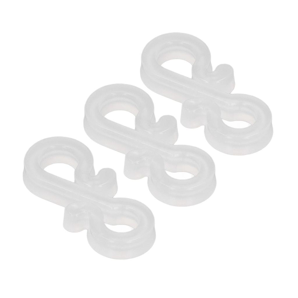 150Pcs S Shaped Hooks Sturdy Plastic Dual Ends Multipurpose Christmas Light Clips for Party Lights Decoration