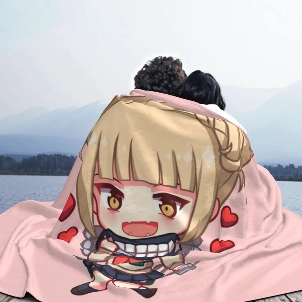 Toga My Hero Academia Blankets Flannel Textile Decor Anime Multi-function Ultra-Soft Throw Blankets for Bedding Couch Rug Piece