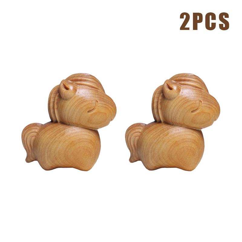 Фигурка лошади ручной работы из резного дерева 2026 год Зодиака статуэтка лошади толстая лошадь приносит удачу домой и в офис и декор для офиса