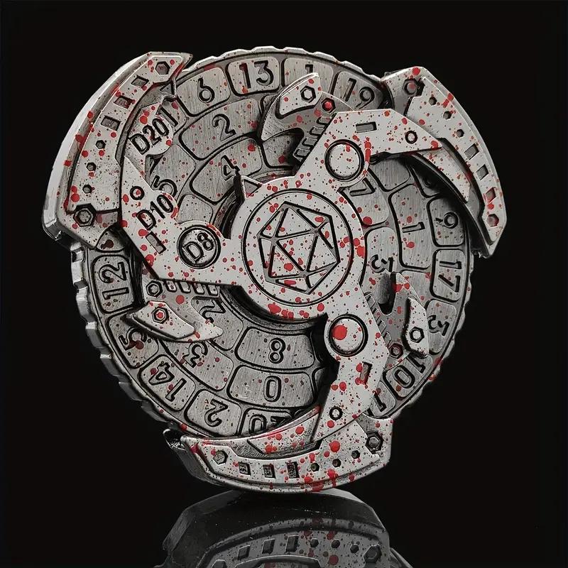 Rpg Dice Metal Spinner Dark Future Rpg Dice 6in1 K4 K6 K8 K10 K12 K20