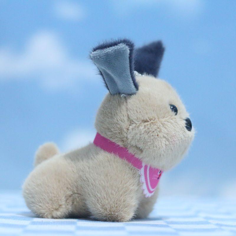 Charming Cartoon Style Plush Dog Pendant Keychain Fluffy Doll For Kids And Collectors