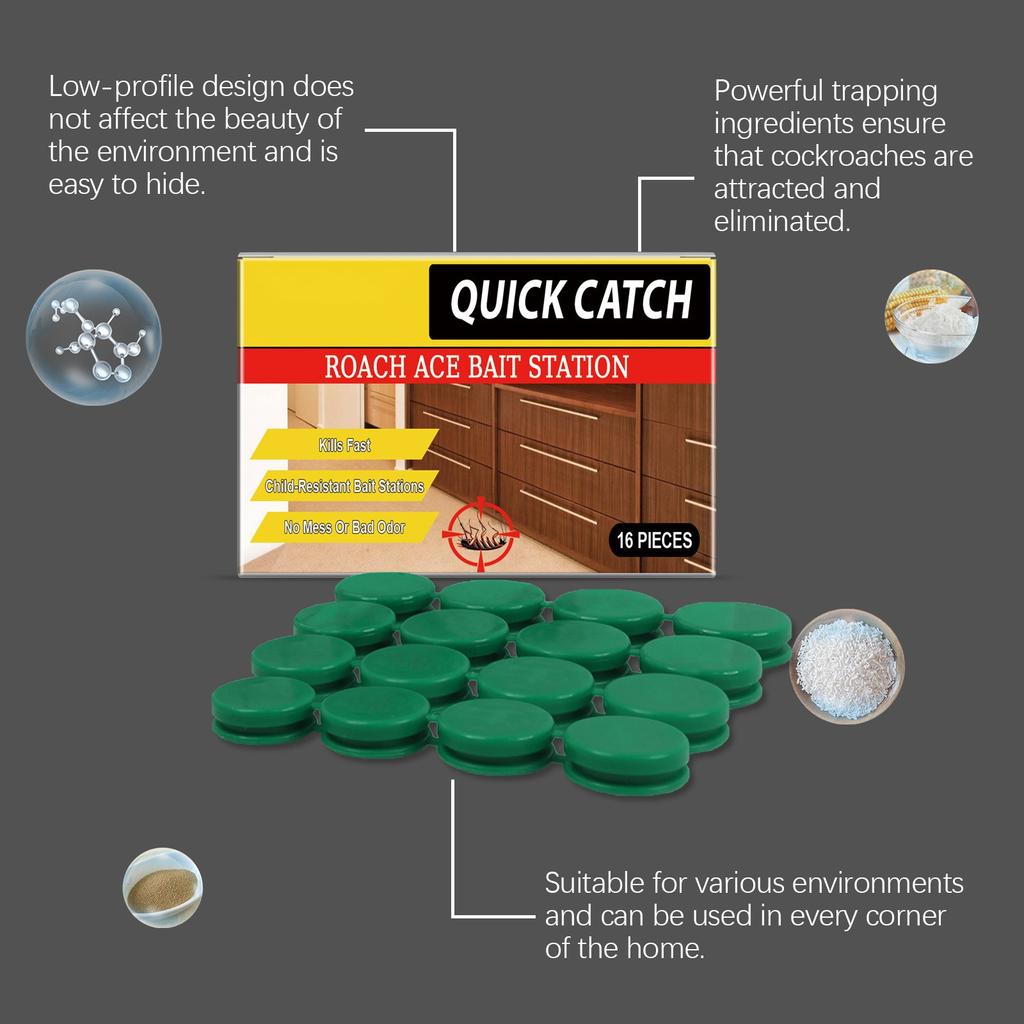Станция уничтожения тараканов, средство от тараканов, бытовая мазь от тараканов, кухонная наклейка от тараканов
