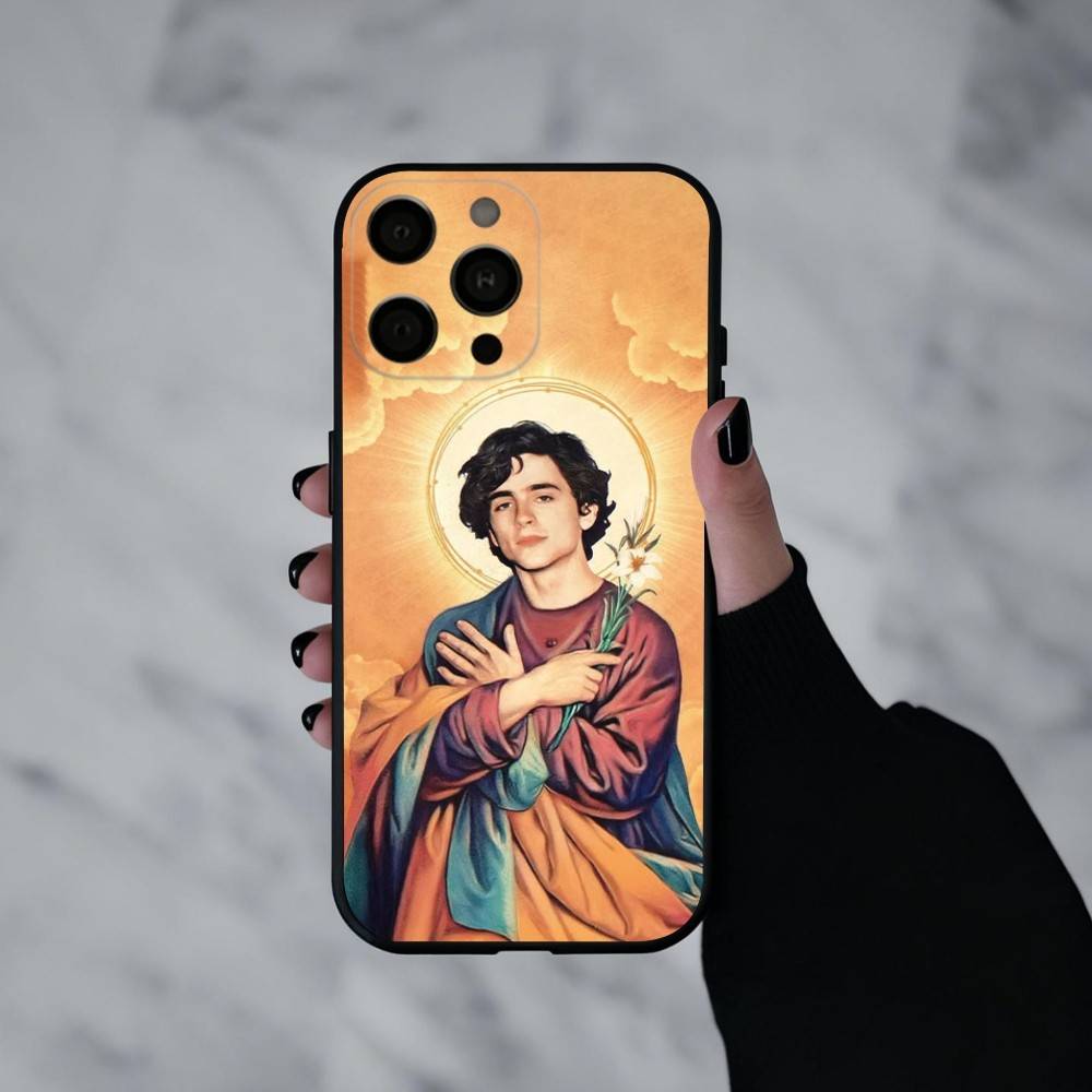 Чехол для телефона 'Молодой герой' Т-Тимоти Ш-Шаламе Для iPhone 17pro,16,15,14,13,12,11 Plus,Pro Max,XS,Мягкий силиконовый черный чехол