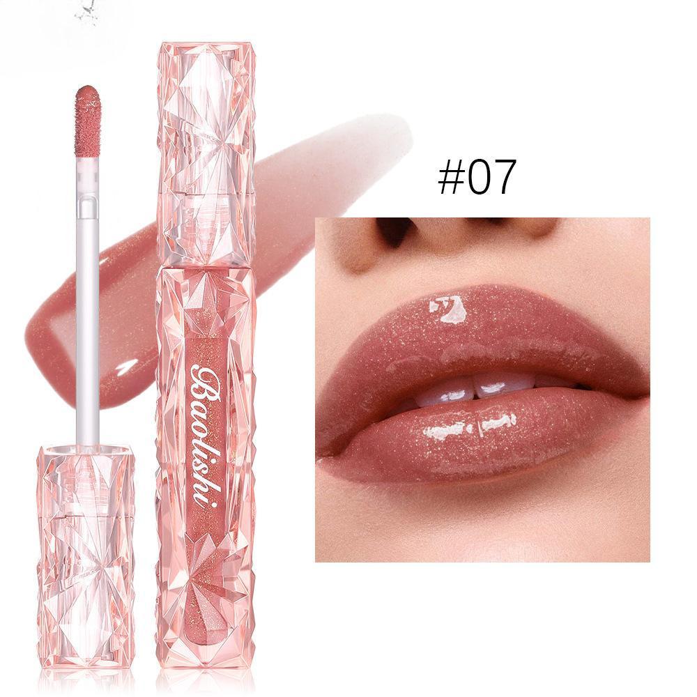 Блестящий блеск для губ Mirror Water Gloss Lip Glaze Antistick Cup Waterproof Pearlescent Увлажняющий бальзам для губ