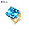 Классическое кольцо Lindon из медного сплава с цирконием, женские ювелирные изделия, свадебный подарок для вечеринки