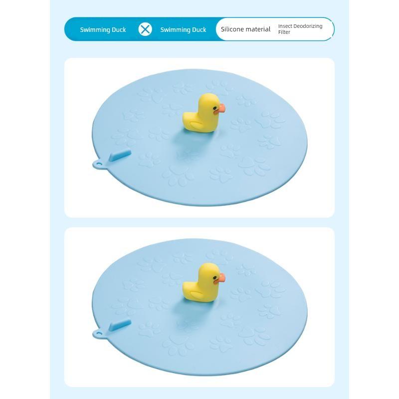 Floor Drain Device Bathroom Plug Insect-Proof Cover Anti-Odor Silicone Pad Sewer Sealing Anti-Odor Artifact
