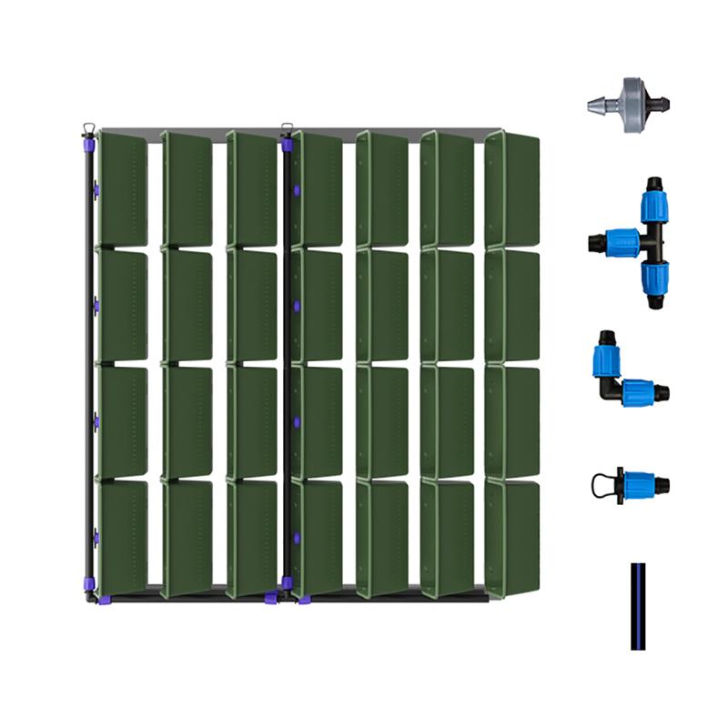Сад Открытый Стена Растения Цветочный Горшок Контейнер Настенный Висит Вертикальный Зеленый