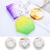 Coaster Silicone Bracket Holder Molds Geometric Shape Hexagonal Square Round Epoxy Resin Bracket for DIY Decoration