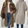 Autumn Winter Long Coat Woman Plush Warm Faux Fur Jacket Female Coat Outwear Ladies Jacket