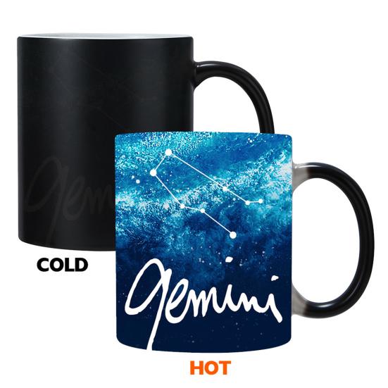 Horoscope Heat Changing Mug 11oz Constellation Tea Cup Ceramic Heat Sensitive Coffee
