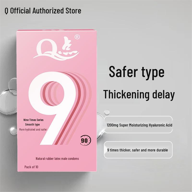 Q Point 369 Large Particle Thickened Desensitizing Condoms - Long-Lasting Delay for Men’s Safety by John Super Bird