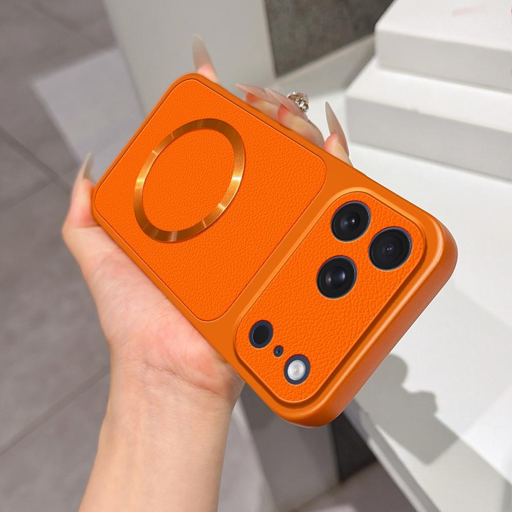 Чехол для телефона Realme 16 16T 15 15T 14 13 12 Pro Plus + 5G с текстурой кожи и магнитным кольцом