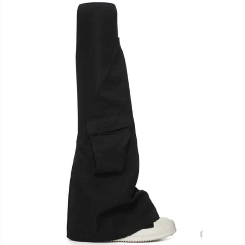 Мода Мода Бедро Выше Колена Высокие Сапоги Женщины Холст Стрейч Роскошный Эластичный Повседневный Черный Дизайнер Весна Осень Носки Обувь