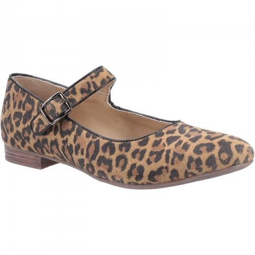 Hush Puppies Женские/женские замшевые туфли Melissa Leopard Mary Janes