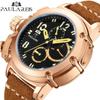 Paulareis Fully Automatic Mechanical Multifunctional Night Light Leather Rose Gold Men's Watch Automatic Watch