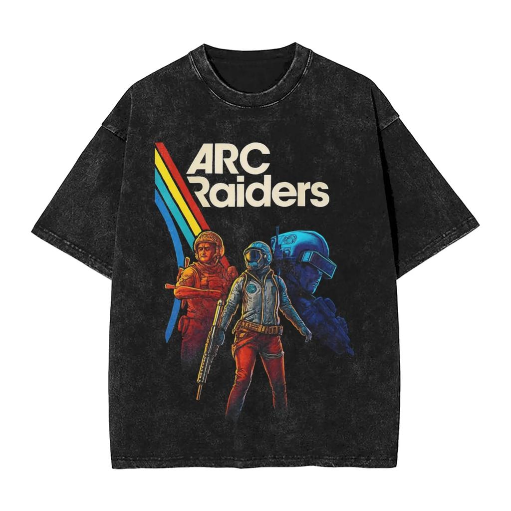 Новая игра Arc Raiders Игровые периферийные устройства Футболки с графическим принтом Унисекс Женские Ретро Стирка Хлопок Футболки Свободные Оверсайз Унисекс Модные Топы