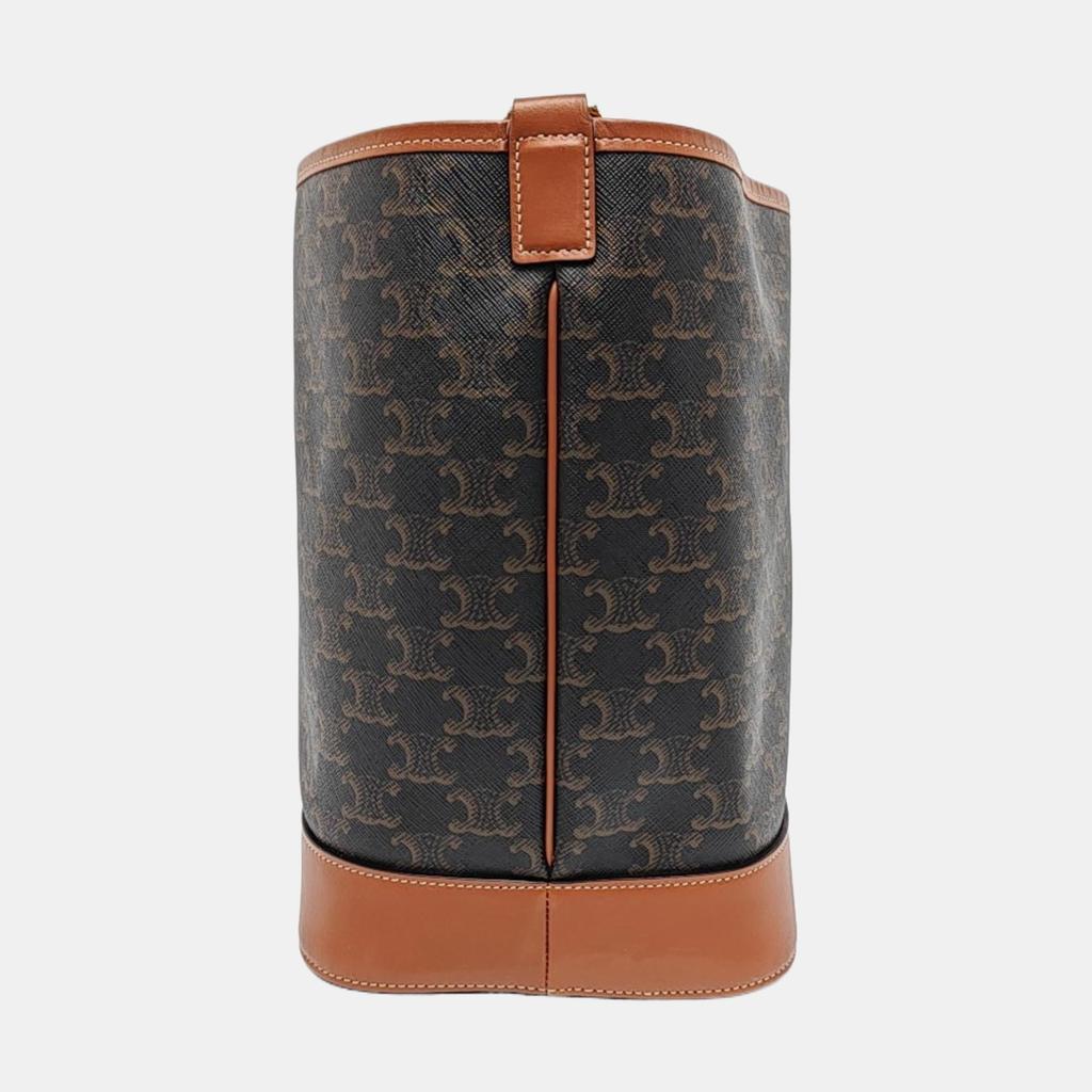 [Pre-Owned] Triomphe Classic Monogram Canvas And Calfskin Bucket Bag - Very Good #16O4DVY