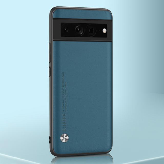 Роскошный простой чехол из искусственной кожи для Google Pixel 6 7 Pro 6A, задняя крышка, противоударный ультратонкий матовый силиконовый чехол для телефона Google Pixel 5 4 XL 4A 5A 5G