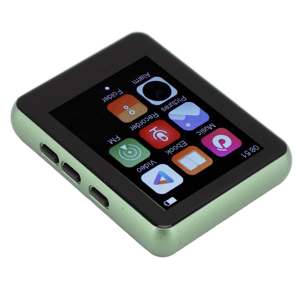 MP3-плеер с Bluetooth 5.0 2,4-дюймовый сенсорный экран Hi-Fi портативный музыкальный плеер с динамиком FM