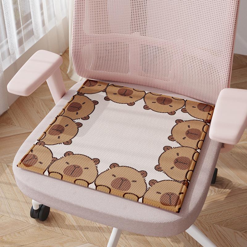 Ice silk seat cushion, chair cushion, summer mat, office sedentary computer chair cushion, student stool cushion, breathable fart cushion
