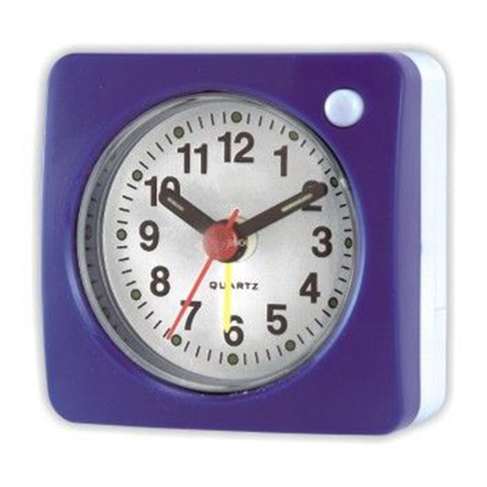 Изящный и бесшумный дорожный будильник с ночником, портативный и удобный