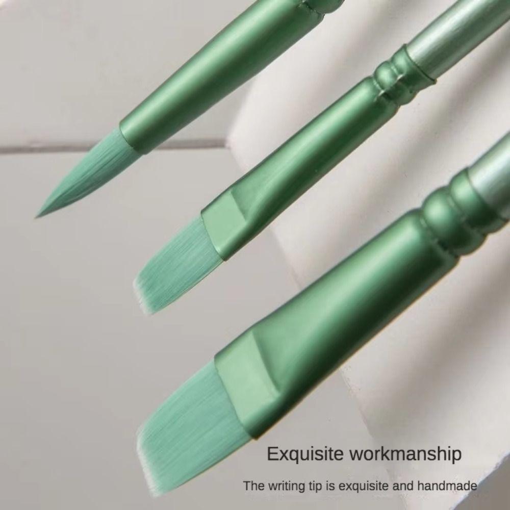 4/6 шт. Мягкий волос Ручная роспись Акварель Нейлон Материал для рисования Новая акварельная кисть Подарок