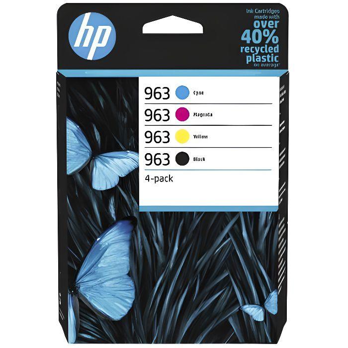 HP 963 Набор из 4 оригинальных черных, голубых, желтых и пурпурных картриджей (6ZC70AE) для серии HP OfficeJet Pro 9010/9020
