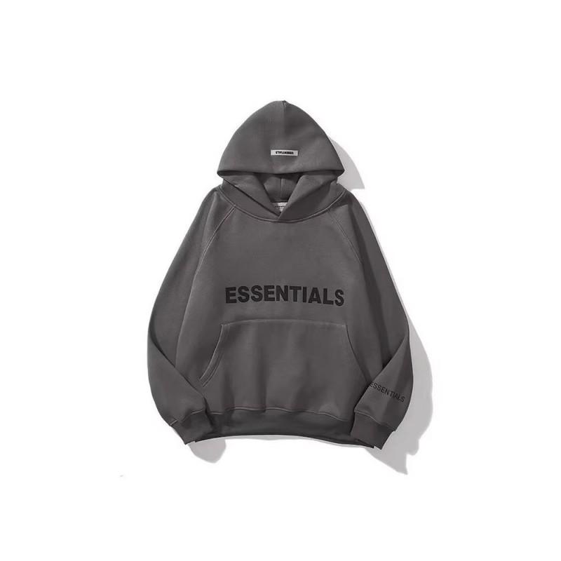 FEAR OF GOD ESSENTIALS Womens Fleece Hoodie - Letter Print Loose Fit Casual Sportswear