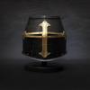 Top Helm with Cross Medieval Knight Helmet  Crusader Great Helm In Steel  Brass Reenactment, and Cosplay