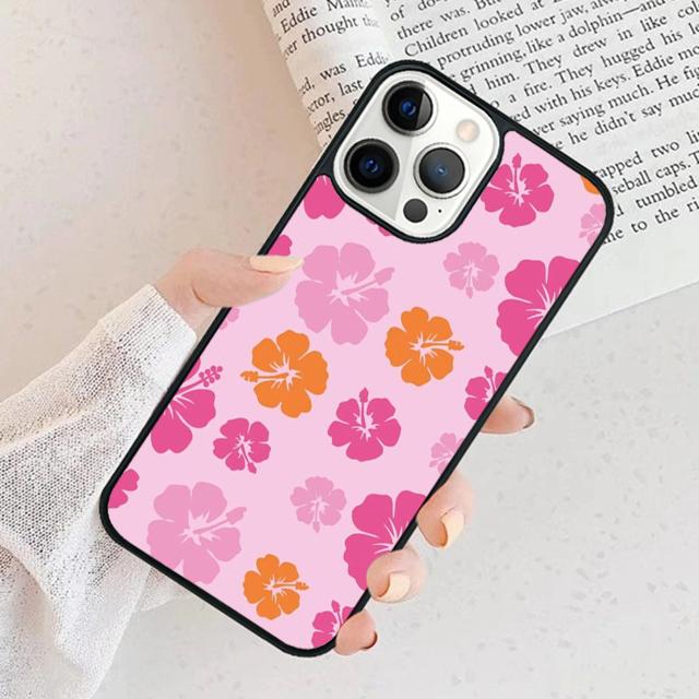 Тропический узор Алоха с Гибискусом Чехол для Телефона для iPhone 17 Air 16 15 11 13 14 Pro Max 12 Plus Max Fundas