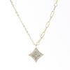 [Onoma] Onm Bijou Holic 92.5 Silver Gold-Plated Mother-of-Pearl Dine Square Necklace (16462809)