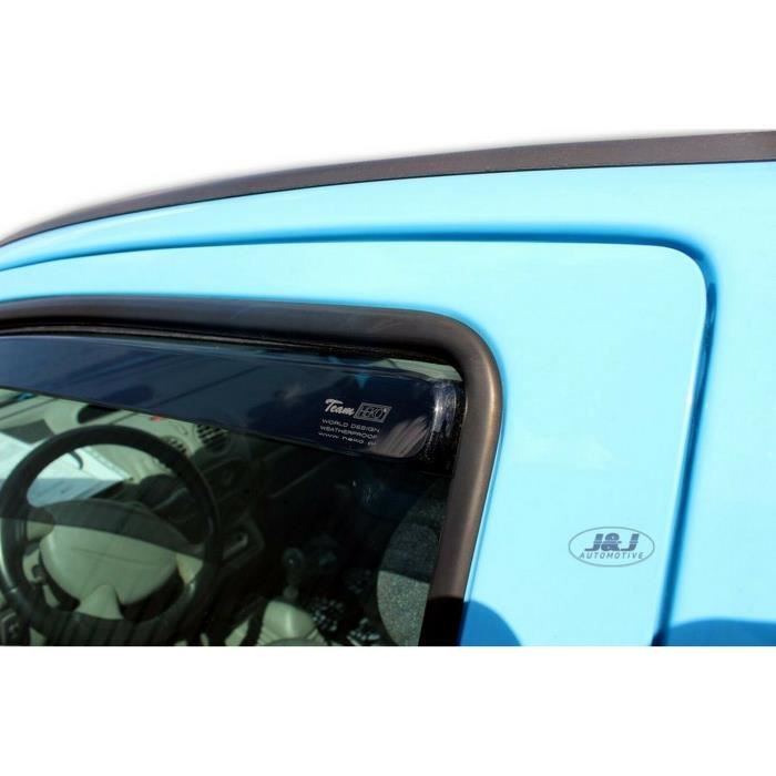 Déflecteurs d'air - J&J AUTOMOTIVE - Heko - Fumé - Renault Twingo 2000-2007 - Installation facile