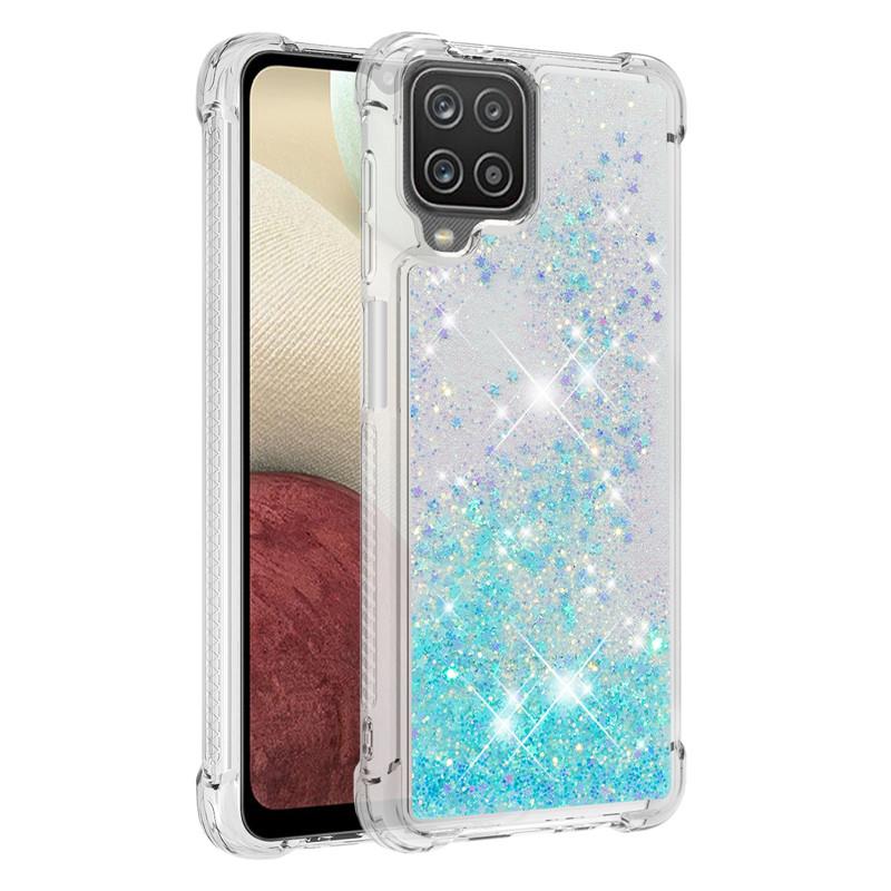 Для Samsung Galaxy A12 SM-A125F Чехол Quicksand Glitter Liquid Чехол для Samsung A12 A 12 Nacho A127F Чехлы для телефонов Защитный чехол