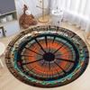 Натуральный Ретро Срез Дерева Круглый Ковер Коллекция Красочный Узор Древесных Волокн Ковер Для Гостиной Детской Комнаты Декор