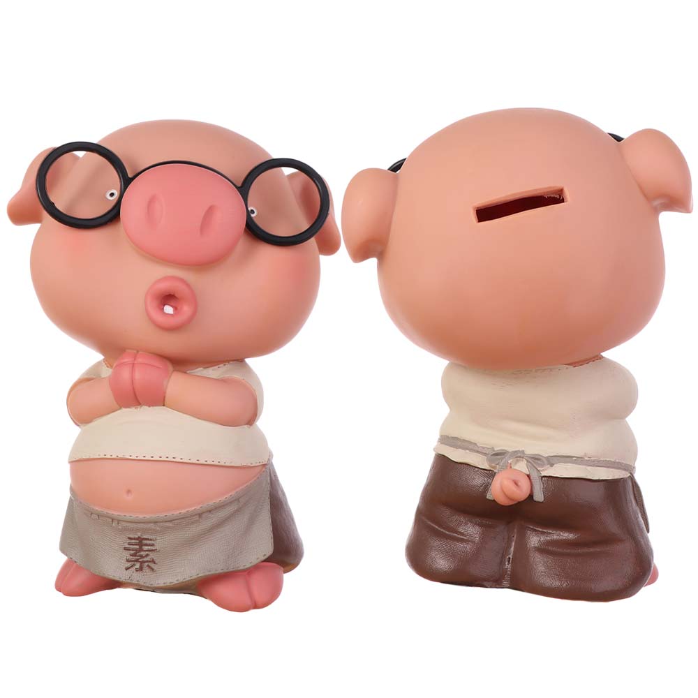 Large Capacity Pig Shaped Money Boxes Savings Tank Pig Money Bank Pig Piggy Bank  Children's Gift